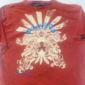 Azzure Crazy House Y2K Samurai Japanese embroidered tshirt